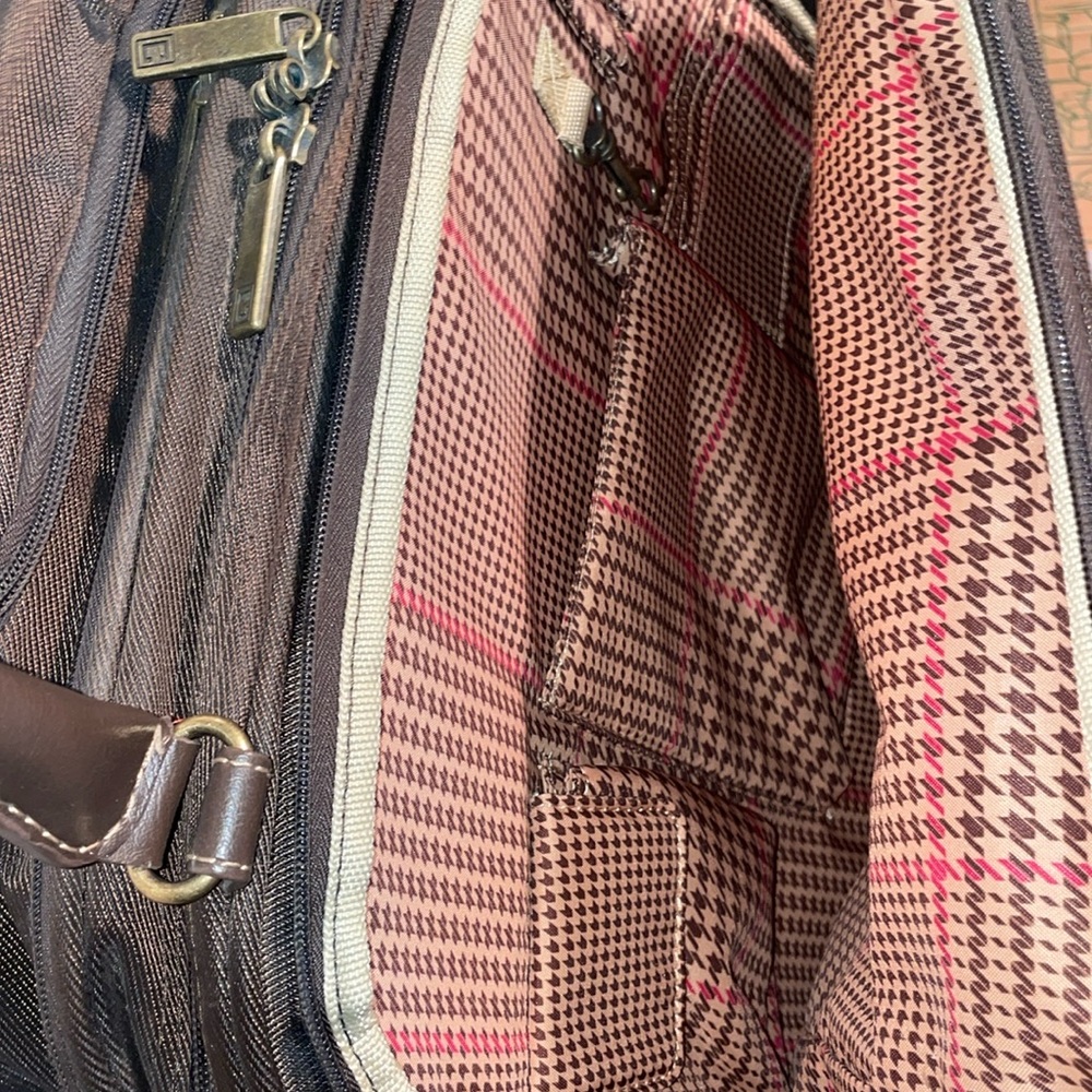 Chaps Rolling Computer Weekender Travel Luggage - image 5